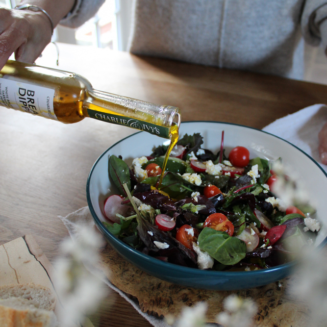 Salad Dressing with Charlie & Ivy's Bread Dipper