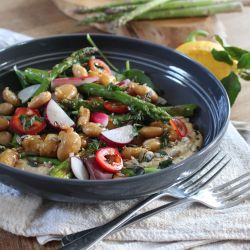 Charlie & Ivy's Asparagus Salad with Baked Butter Beans Recipe 