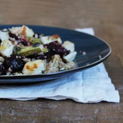 Beetroot, Halloumi & Pear Salad (V)