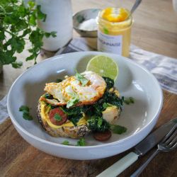 Charlie & Ivy's Chorizo & Spinach on Toast with Chilli & Lime Recipe