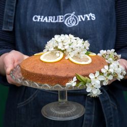 Elderflower and Lemon Cake with Gin Drizzle