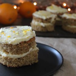 Spiced Orange Sponges with Whisky Buttercream