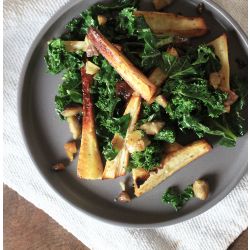 Honey & Mustard Glazed Parsnip & Chestnut Salad