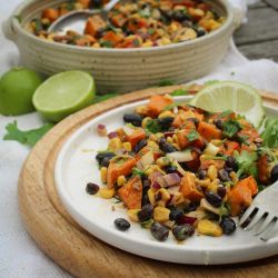 Spicy Chipotle, Sweet Potato & Black Bean Salad