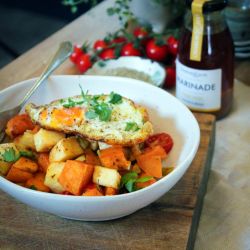 Sweet Potato & Halloumi Hash