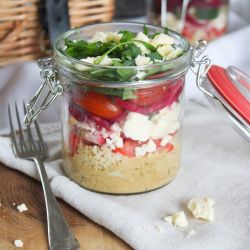 Summer Salad Picnic Jars