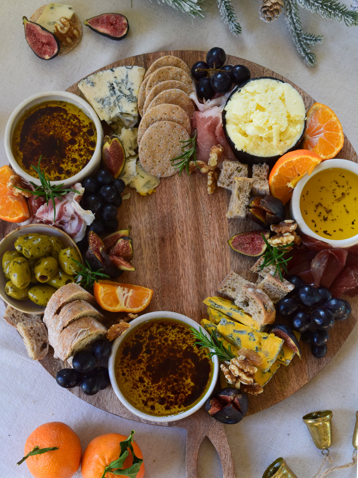 Festive themed grazing platter