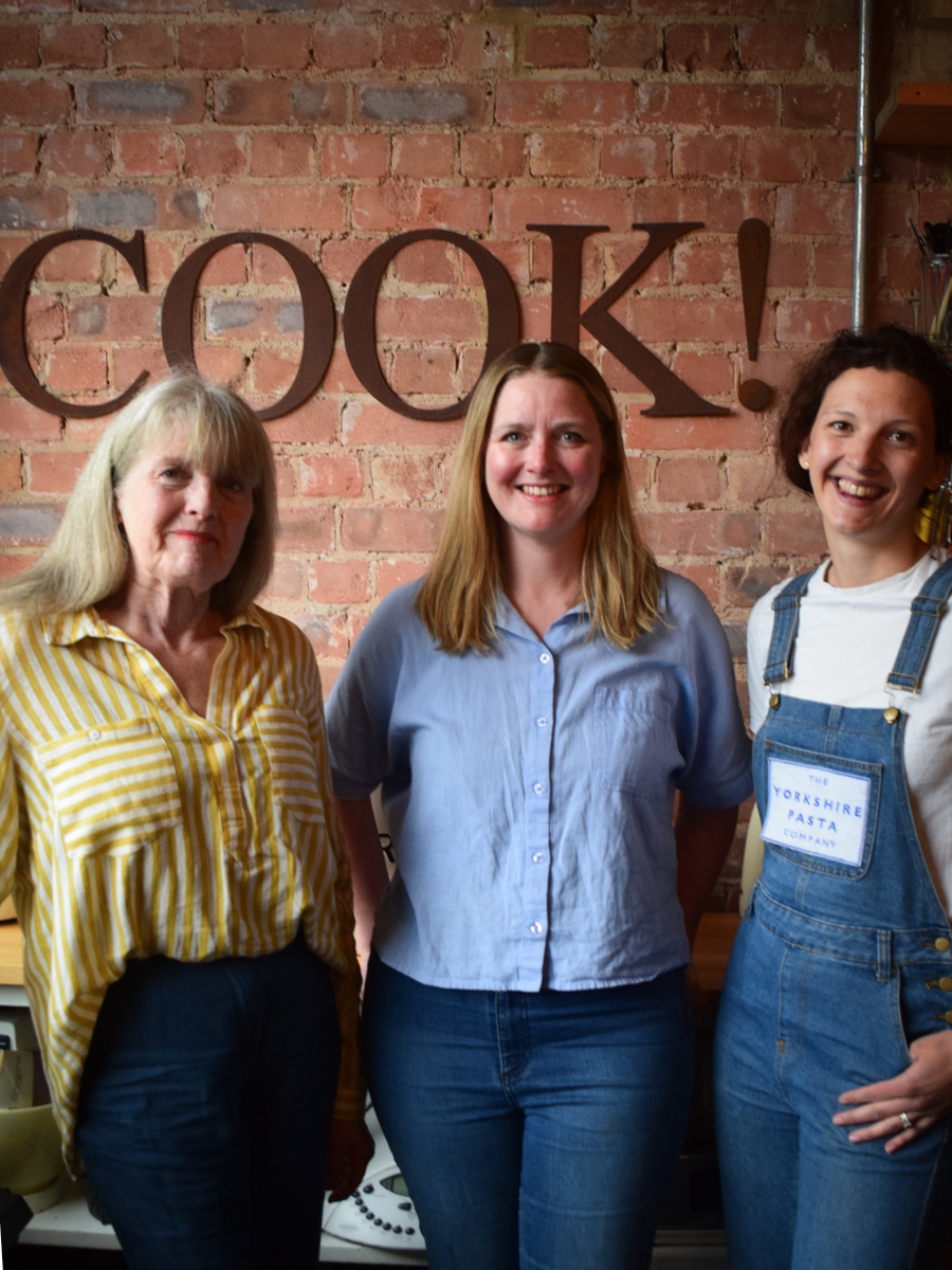 Gilly Robinson, Jennie Palmer and Kathryn Bumby of The Yorkshire Pasta Company Gilly Robinson, Jennie Palmer and Kathryn Bumby of The Yorkshire Pasta Co.