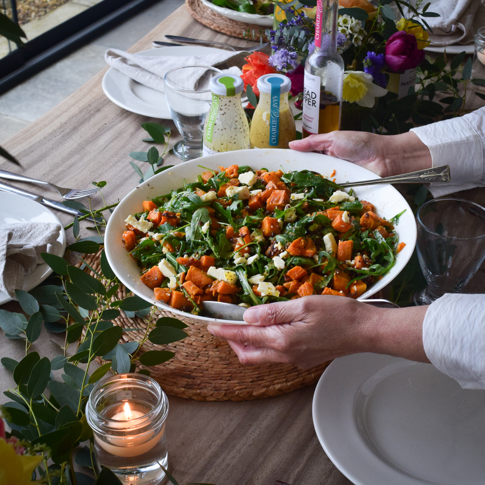 Sweet Potato, Lentil & Feta Cheese Salad