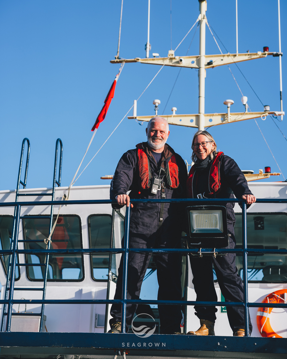 Wave Crookes & Laura Robinson - founders of SeaGrown