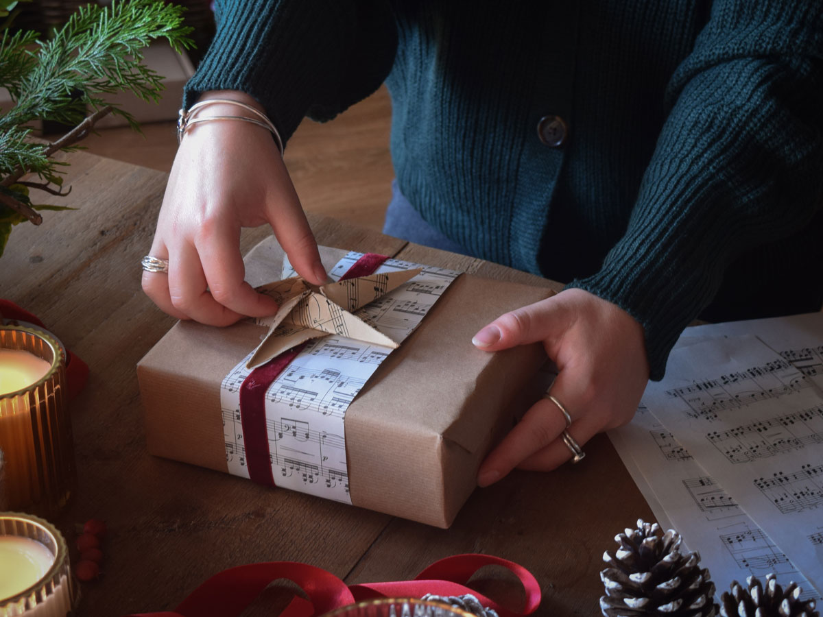 Eco friendly gift wrap