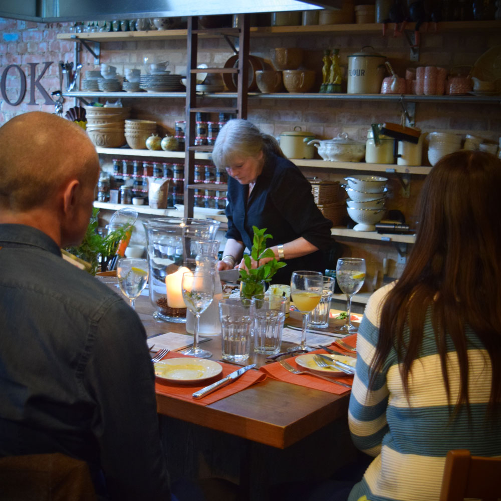 Gilly preparing a course at the May Supper Club