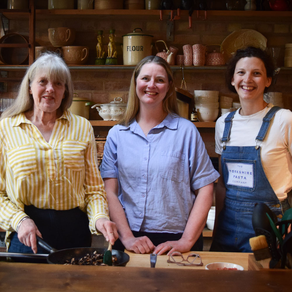 Gilly Robinson, Jennie Palmer and Kathryn Bumby of The Yorkshire Pasta Company Gilly Robinson, Jennie Palmer and Kathryn Bumby of The Yorkshire Pasta Co.