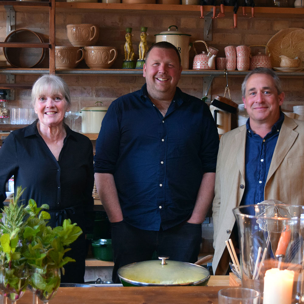 Gilly Robinson, Adam Palmer and Justin Staal at The Cook's Place