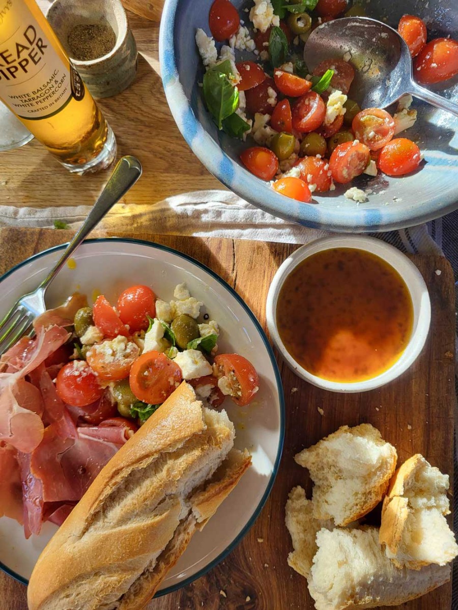 Tomato and feta salad